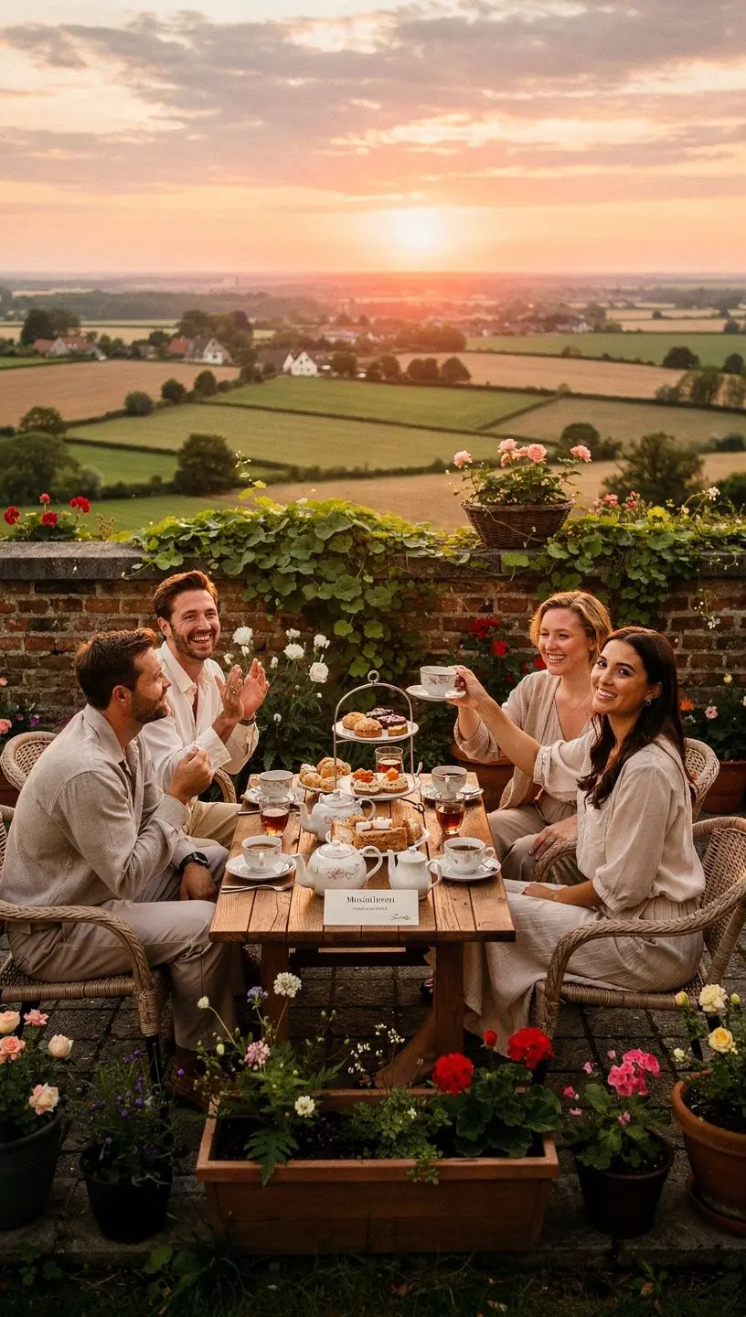 Panorama des montagnes de l'Himalaya, berceau du thé Darjeeling.